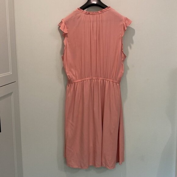 OLD NAVY Waist-Defined Crinkle-Chiffon Ruffle-Sleeve Dress  XXL tall - Picture 6 of 14